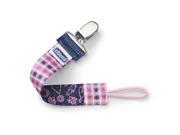 Chicco Fashion Pacifier Clip Pink Gingham