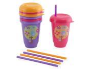 Babies R Us Reusables Girls 10 Ounce Straw Cups 5 Pack