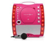 Singing Machine Portable CDG Karaoke Player with Lightshow Pink