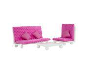 Teamson Kids Olivia s Little World Little Princess Lounge Set for 18 Pink
