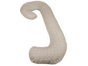 Leachco Snoogle Chic Cover Total Body Pillow Replacement Cover Taupe