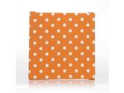 Sweet Potato by Glenna Jean Rhythm W Orange Dot 14x14x1.5 fabric covered