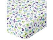 NoJo Beautiful Butterfly Crib Sheet