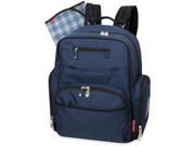 Fisher Price Blue Denim Deluxe Backpack Diaper Bag Navy