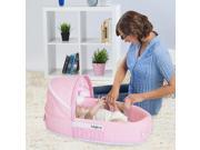 Lulyboo Baby Lounge and Travel Bed To Go Pink Dots