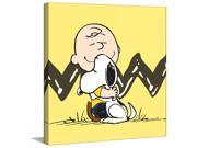 Marmont Hill Charlie Hugs Snoopy Peanuts Print on Canvas