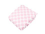 Kushies Baby Pink Lattice Fitted Crib Sheet