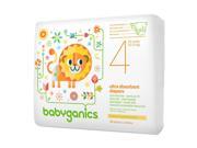 Babyganics Ultra Absorbent Disposable Diapers Size 4 27 Count