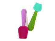 Silikids BPA Free 2 Pack Silispoons Silicone Spoons Purple and Green