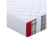 Bacati Boys Stripes and Plaids Quilted Changing Pad Cover