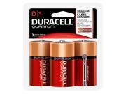 Duracell Quantum D Size Battery 3 Pack
