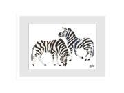 Marmont Hill Zebras 2 Eric Carle Framed Art Print