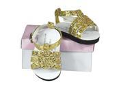The Queen s Treasures Strappy Sandal Fits for 18 inch Dolls Gold