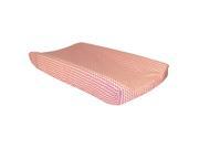 Trend Lab Light Pink and White Chevron Print Changing Pad Cover