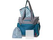 Fisher Price Athleisure Diaper Bag Teal and Gray