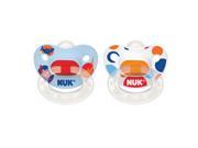 NUK BPA Free 6 Months 2 Pack Nature Silicone Pacifier Boy