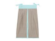 Trend Lab Cocoa Mint Diaper Stacker Taupe Mint Green