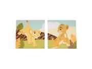 Disney Baby Lion King 2 Piece Canvas Wall Art