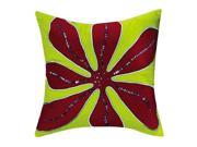 Bacati Valley of Flowers Decorative Pillow 12 x 12 Inches