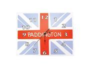 Trend Lab Paddington Bear Union Jack Wall Clock