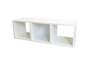 Way Basics 3 Cubby Stackable Organizer White