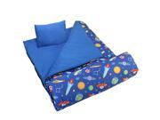 Wildkin Sleeping Bag Olive Kids Out of this World