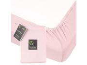 Kushies Organic Jersey Fitted Crib Sheet Pink
