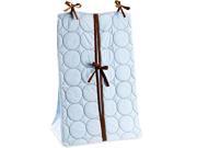 Bacati Quilted Circles Blue Chocolate Diaper Stacker