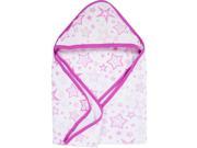 MiracleWare Pink Stars Muslin Hooded Towel