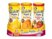 Gerber Graduates Puffs Cereal Snack Naturally Flavored with Other 3 Count
