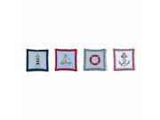 Bacati Boys Stripes and Plaids 4pc Wall Hangings