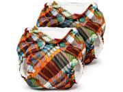 Kanga Care Lil Joey All In One Cloth Diaper 2 Pack Quinn Plaid