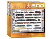 History of Trains 500 Piece Puzzle Small Box