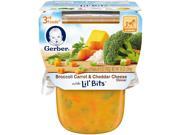 Gerber 3rd Foods Lil Bits Broccoli Carrot Cheddar Cheese Baby 2 Pack