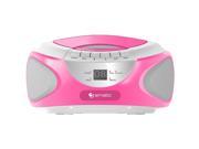 Ematic EBB9224PN Bluetooth CD Boombox Pink