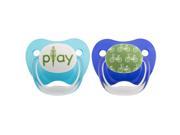 Dr. Brown s BPA Free 0 6 mo Sz 1 2 Pack Prevent Orthodontic Printed Pacifier
