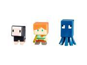 Minecraft Collectible Figures 3 Pack Series 3 Squid Alex and Black Sheep
