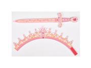 Imaginarium Pretend Foam Princess Crown and Sword Set Pink