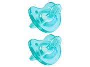Chicco Soft Silicone 12 Month Pacifier 2 Pack Blue