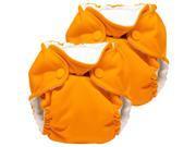 Kanga Care Lil Joey All in One Cloth Newborn Diaper 2 Pack Pumpkin