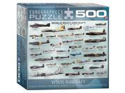 World War II Aircraft 500 Piece Puzzle by Eurographics