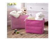 Delta Children Set of Two Large Rectangle Totes Pink