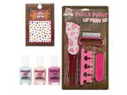 Piggy Paint Cotton Candy Polish with Sweetie Nail Art and Pedicure Gift Set