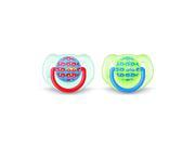 Philips AVENT BPA Free 6 18 Months 2 Pack Fashion Print Pacifier Boy