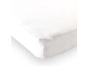 Luvable Friends Fitted Knit Cotton Crib Sheet White