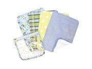 Trend Lab Baby Barnyard Zipper Pouch and 4 Burp Cloth Gift Set