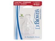 Dr. Brown s BPA Free Standard Nipples 2 Pack Level 1