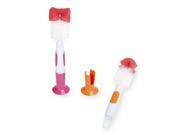 Babies R Us 2 Pack Bottle and Nipple Brushes Pink and Orange