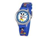 Disney Kid s Mickey Mouse Stainless Steel Time Teacher Watch Print