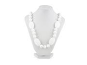 Nuby Teething Trends Silicone Necklace White
